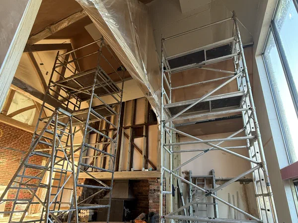 Kitchen Remodel Plaster Preparation