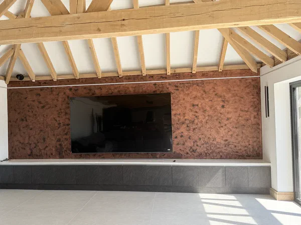 Modern Grey Microcement Interior Surface