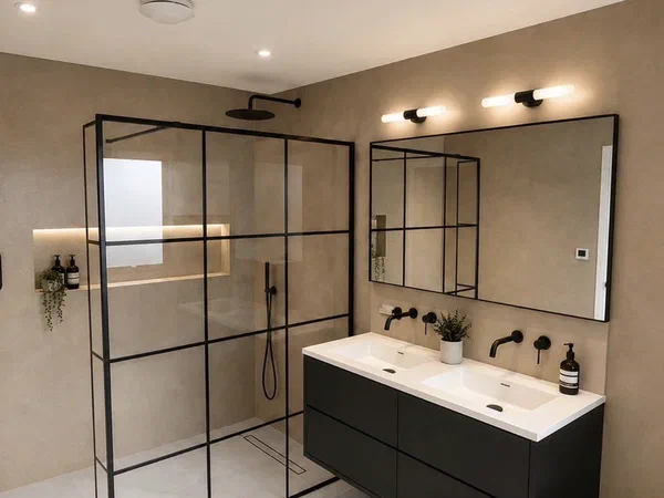 Luxury Microcement Bathroom & Shower Suite, East Sussex