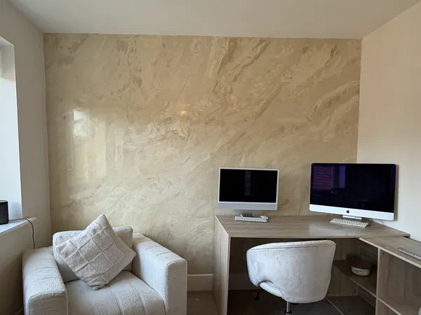 Deep Tone Textured Venetian Plaster